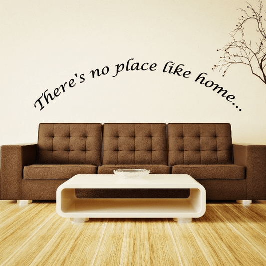 Image of There's no place like home Arched Wall Decal