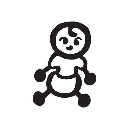 Image of Thick Bald Baby Decal