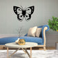 Thick bodied butterfly decal, black and white wing design