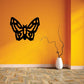 Black modern butterfly wall decal with thick outline