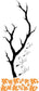 Thick Tree Branch with Singing Birds Decal