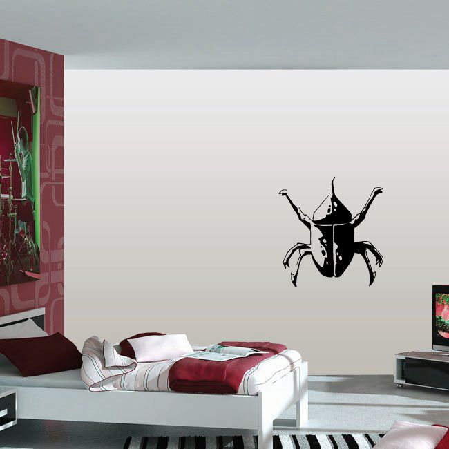 Image of Thin Horn Upwards Beetle Decal