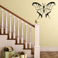 Thin-tailed butterfly wall decal, black silhouette