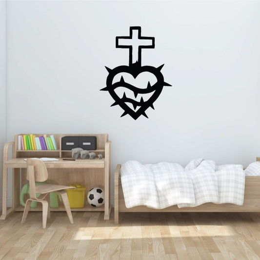 Image of Thorned Sacred Heart Decal