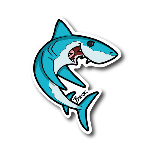 Image of Thrash Spalsh Shark Vinyl Sticker