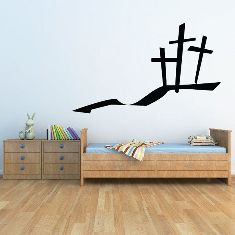 Image of Three Crosses on Golgotha Decal