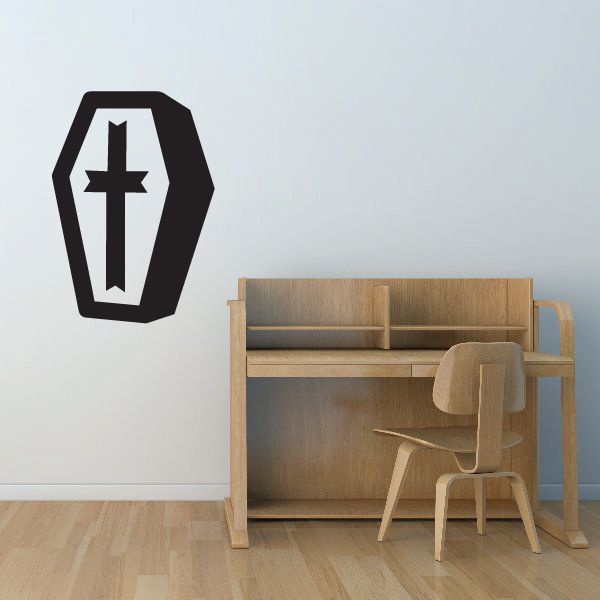 Image of Three Quarter Coffin Decal