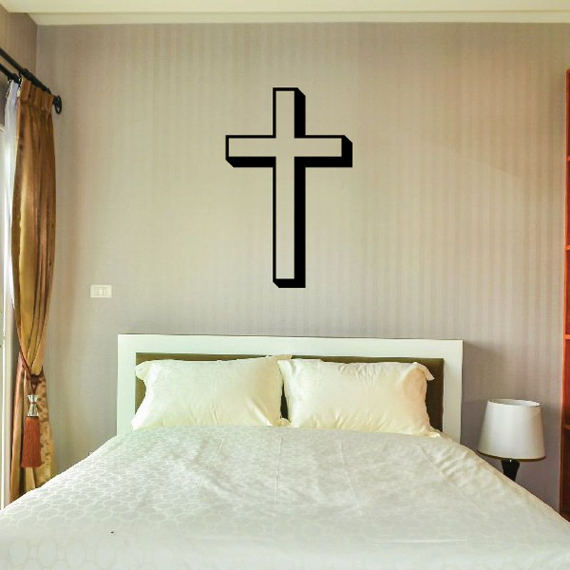 Image of Three Quarter Cross Decal