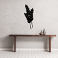 Thanksgiving wheat harvest wall decal with three black wheat stalks