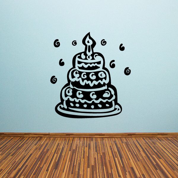 Image of Tier Birthday Cake Decal