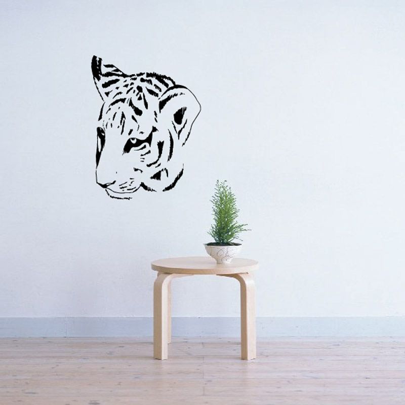 Image of Tiger Head Overlooking Decal