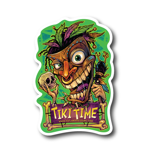 Image of Tiki Time Vinyl Sticker