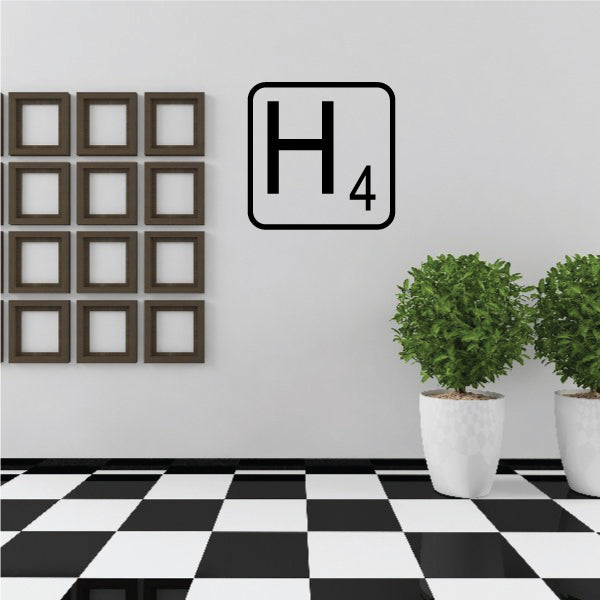 Image of Tile Outline Monogram Decal