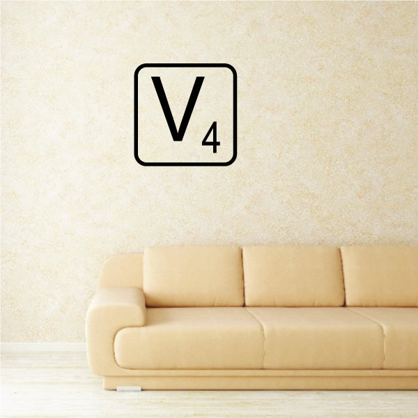 Image of Tile Outline Monogram Decal