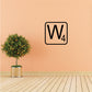 Image of Tile Outline Monogram Decal