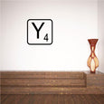 Image of Tile Outline Monogram Decal