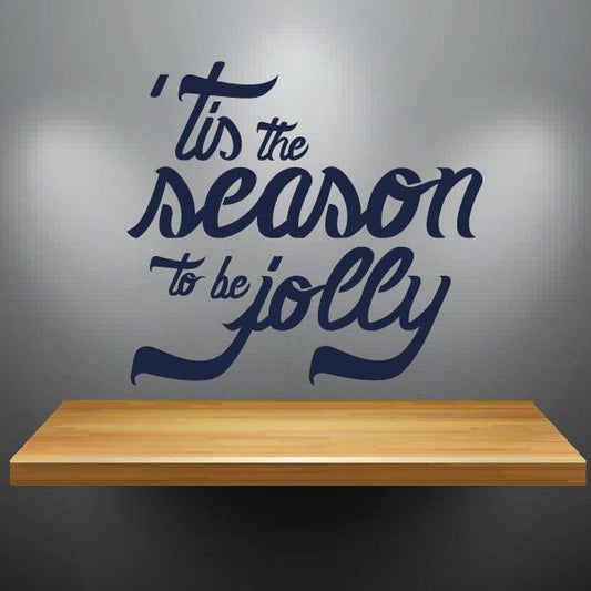 Image of Tis the Season Ribbons Quote Decal