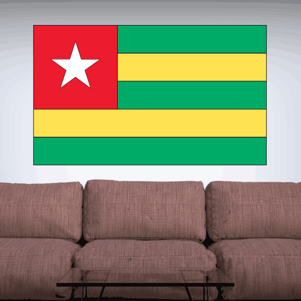 Image of Togo Flag Sticker 