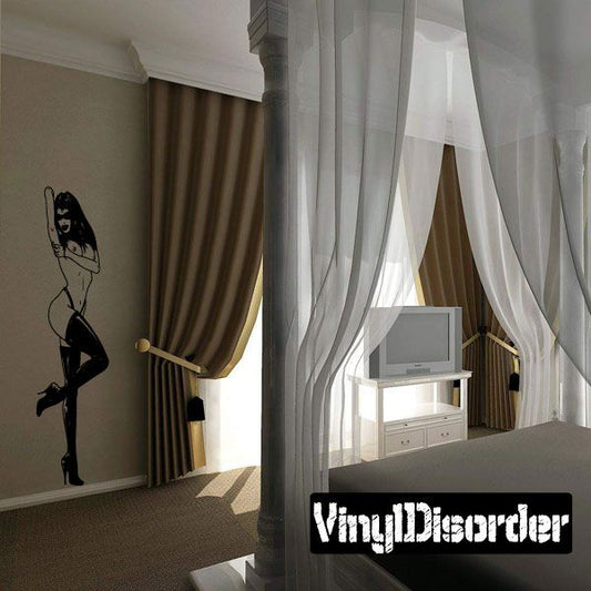 Image of Topless Dancer in Thigh High Heels Decal