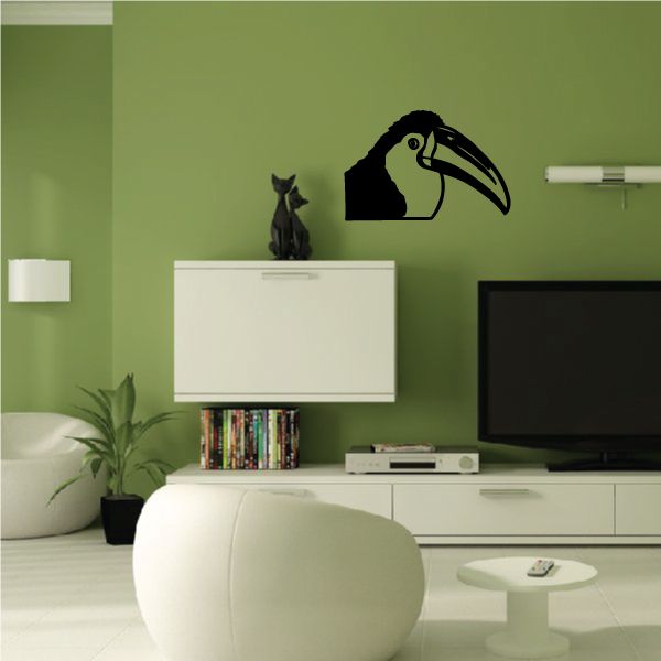 Image of Toucan Head Looking Decal