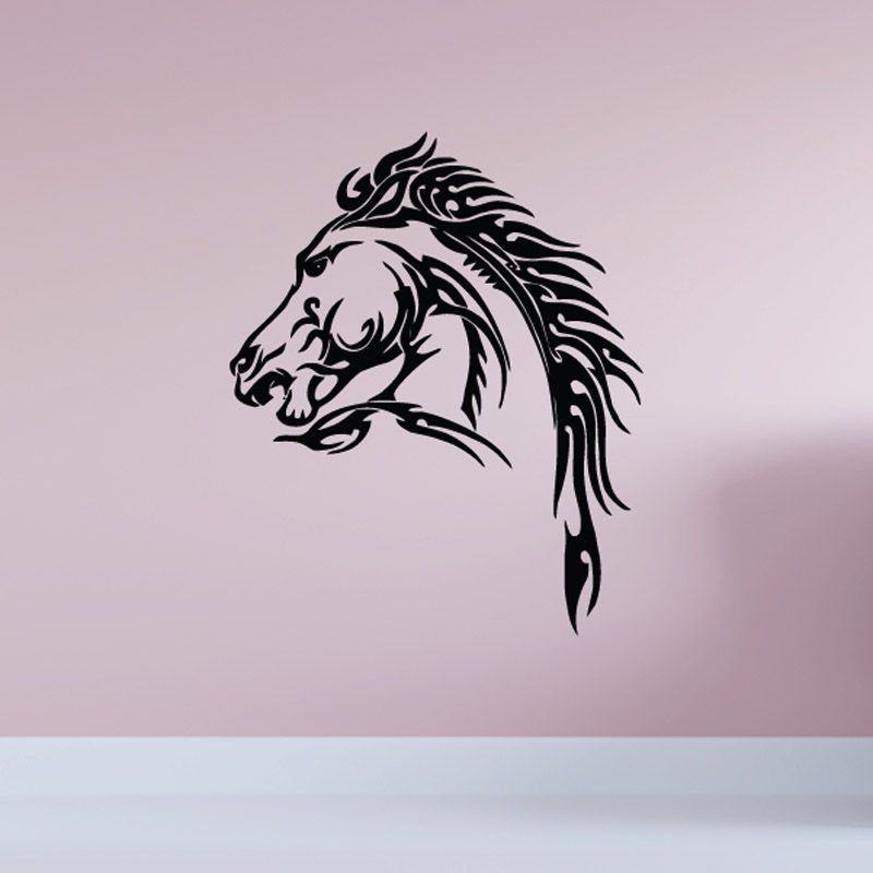 Image of Tough and Gruff Horse Head Decal