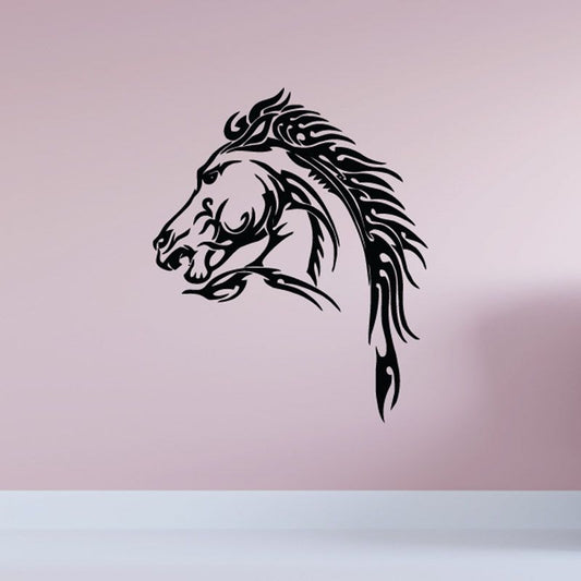 Image of Tough and Gruff Horse Head Decal