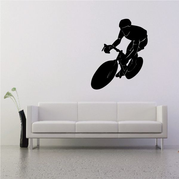 Image of Touring Bicycle Cyclist Racing Decal