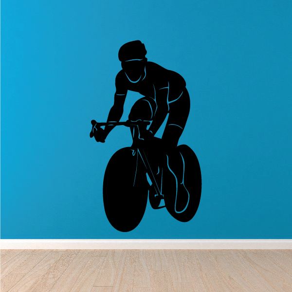 Image of Touring Bicycle Rider Decal