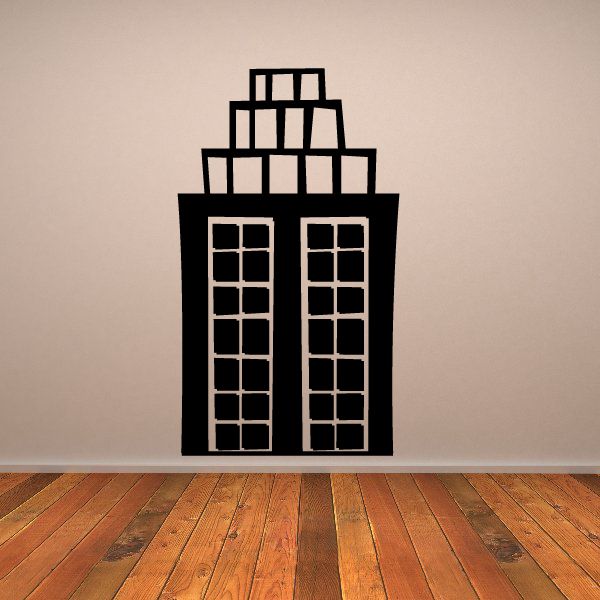 Image of Tower Building Wall Decal - Vinyl Decal - Car Decal - BA003