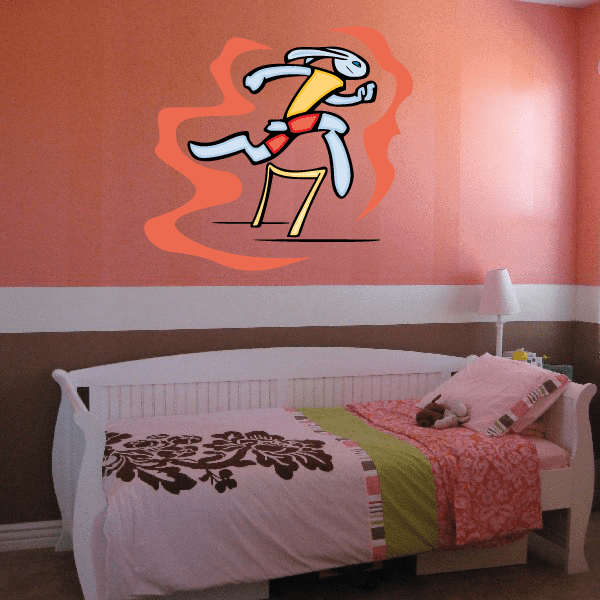 Image of Track And Field Wall Decal - Vinyl Sticker - Car Sticker - Die Cut Sticker - CDSCOLOR001