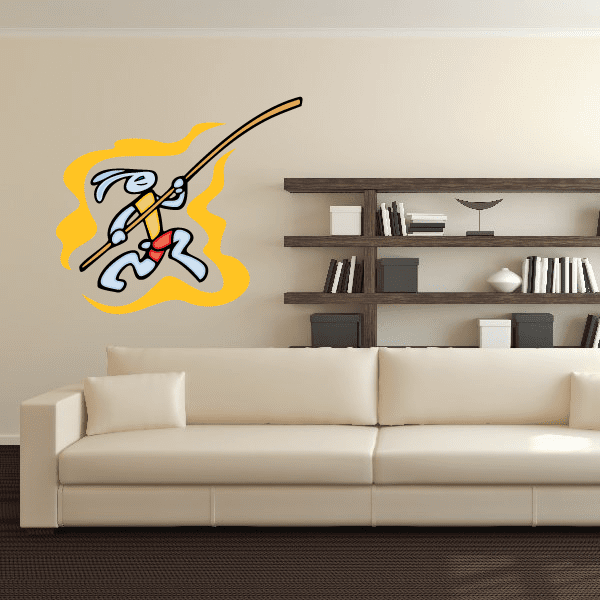 Image of Track And Field Wall Decal - Vinyl Sticker - Car Sticker - Die Cut Sticker - CDSCOLOR004