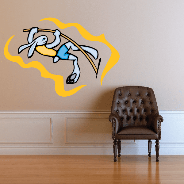 Image of Track And Field Wall Decal - Vinyl Sticker - Car Sticker - Die Cut Sticker - CDSCOLOR007