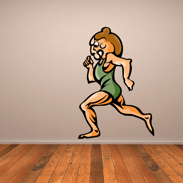 Image of Track And Field Wall Decal - Vinyl Sticker - Car Sticker - Die Cut Sticker - CDSCOLOR017