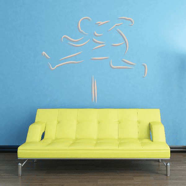 Image of Track And Field Wall Decal - Vinyl Sticker - Car Sticker - Die Cut Sticker - CDSCOLOR026
