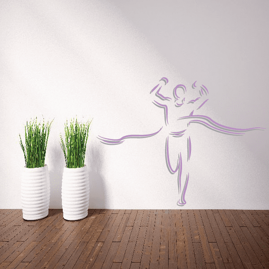 Practice Competition Runner Track and Field Meet Vinyl Sticker featuring practice competition runner for custom sports decor in custom size and color