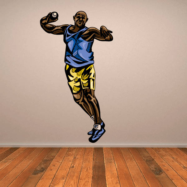 Performance Competition Runner Track and Field Sports Vinyl Sticker featuring performance competition runner for custom sports decor in custom size and color