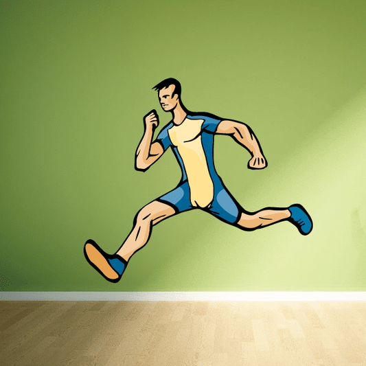 Image of Track And Field Wall Decal - Vinyl Sticker - Car Sticker - Die Cut Sticker - CDSCOLOR085