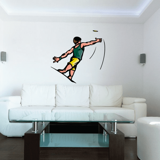 Image of Track And Field Wall Decal - Vinyl Sticker - Car Sticker - Die Cut Sticker - CDSCOLOR089