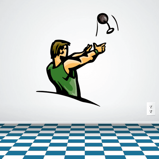 Image of Track And Field Wall Decal - Vinyl Sticker - Car Sticker - Die Cut Sticker - CDSCOLOR092