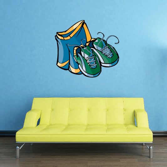 Image of Track And Field Wall Decal - Vinyl Sticker - Car Sticker - Die Cut Sticker - CDSCOLOR096