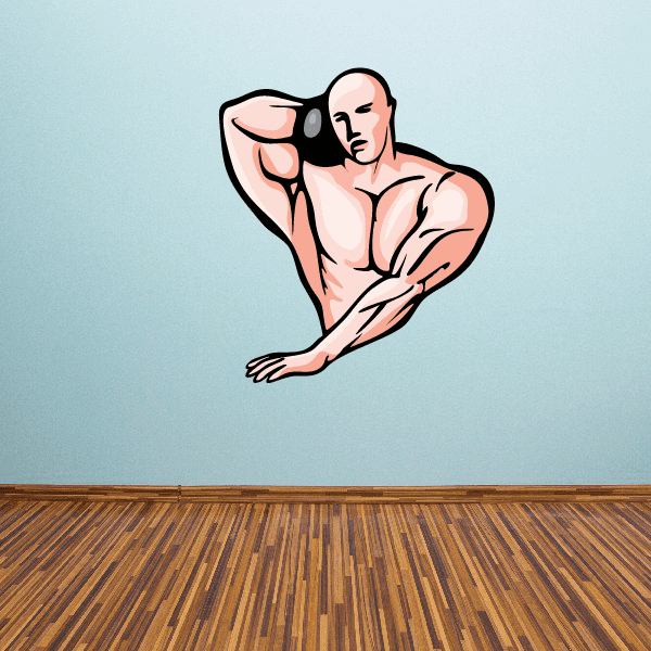 Image of Track And Field Wall Decal - Vinyl Sticker - Car Sticker - Die Cut Sticker - CDSCOLOR102