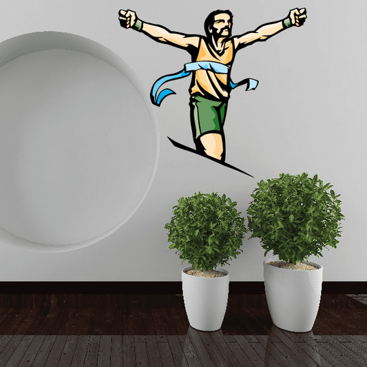 Image of Track And Field Wall Decal - Vinyl Sticker - Car Sticker - Die Cut Sticker - CDSCOLOR107