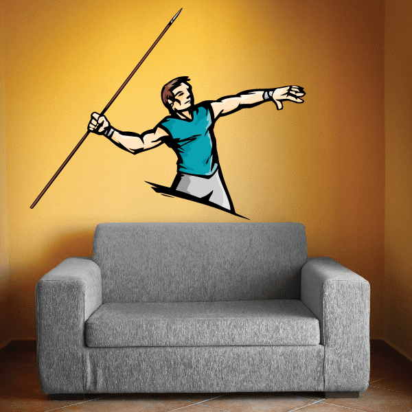 Image of Track And Field Wall Decal - Vinyl Sticker - Car Sticker - Die Cut Sticker - CDSCOLOR113