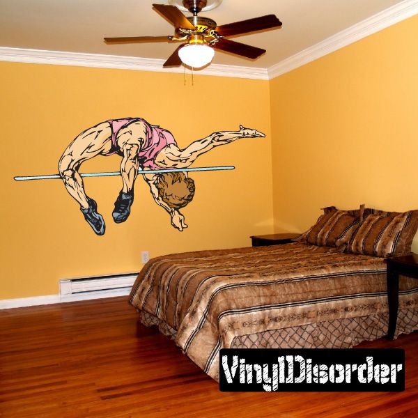 Image of Track And Field Wall Decal - Vinyl Sticker - Car Sticker - Die Cut Sticker - CDSCOLOR126