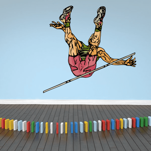 Image of Track And Field Wall Decal - Vinyl Sticker - Car Sticker - Die Cut Sticker - CDSCOLOR129