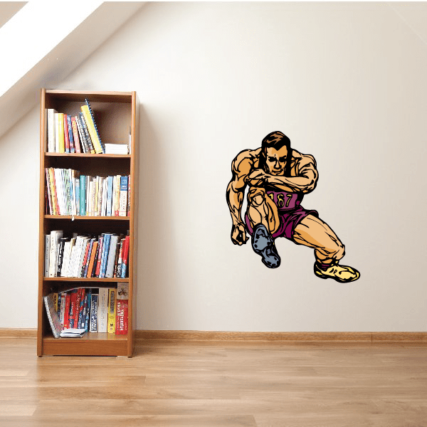 Image of Track And Field Wall Decal - Vinyl Sticker - Car Sticker - Die Cut Sticker - CDSCOLOR134