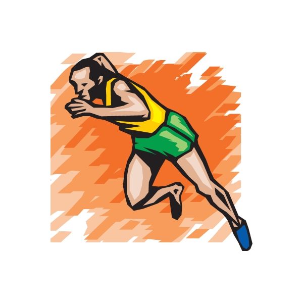 Image of Track And Field Wall Decal - Vinyl Sticker - Car Sticker - Die Cut Sticker - DC 011