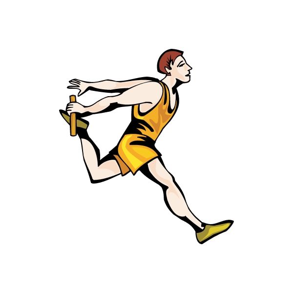 Image of Track And Field Wall Decal - Vinyl Sticker - Car Sticker - Die Cut Sticker - DC 030