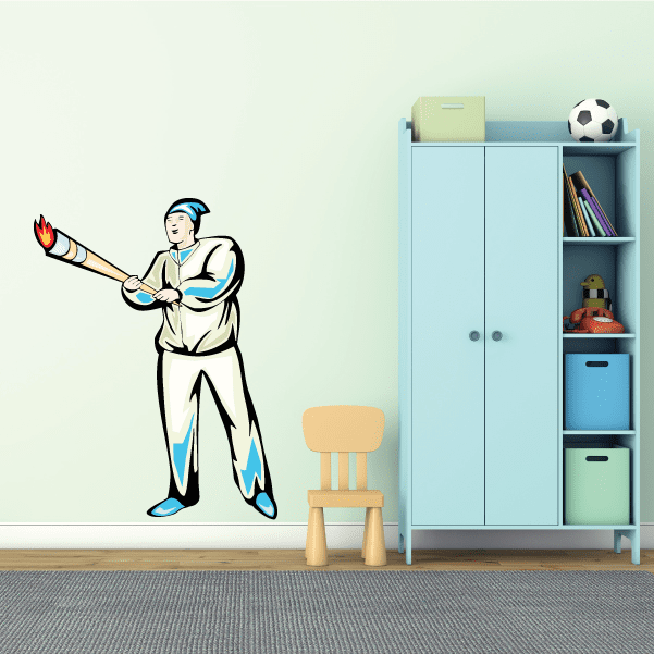 Image of Track and Field Wall Decal - Vinyl Sticker - Car Sticker - Die Cut Sticker - SMcolor025