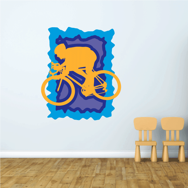 Image of Track Bike Rider Sticker